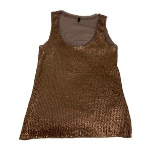 Stile Benetton sequin sleeveless tank top size Medium